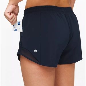 Lululemon Hotty Hot High-Rise Lined Short 4" True Navy